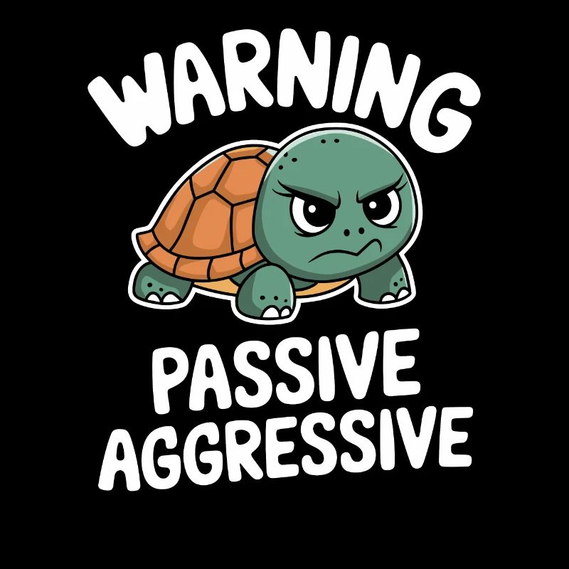 Warning Passive Aggressive Turtle