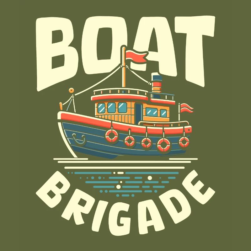 Equipe de skipper de navigation intérieure
