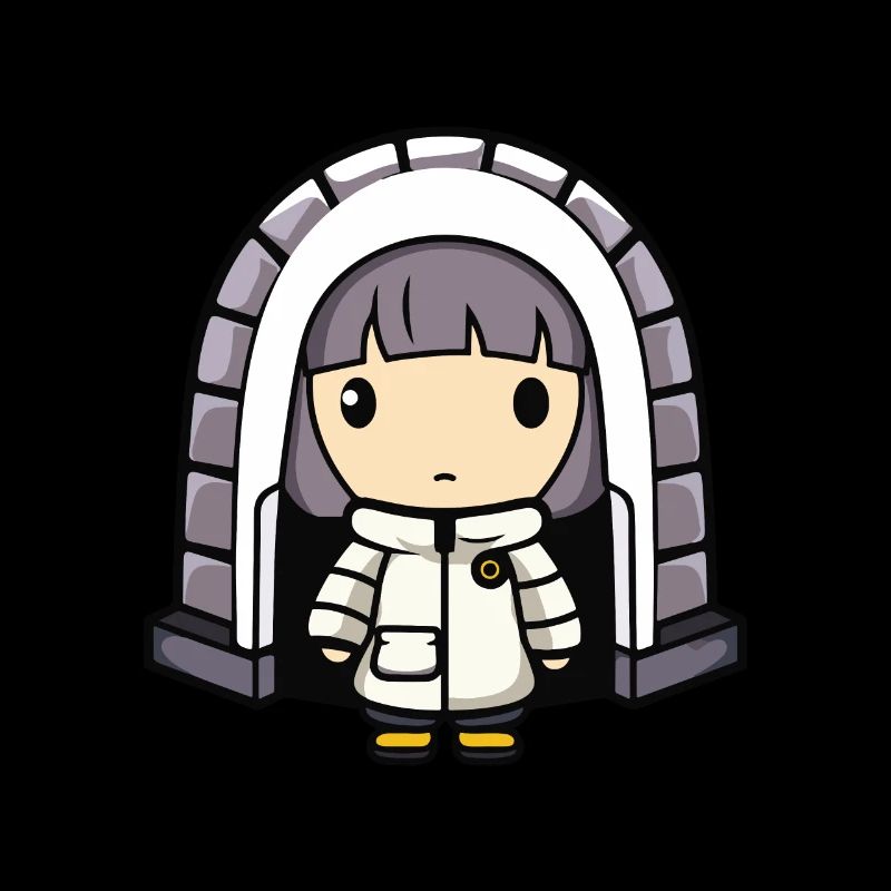 Winter Eskimo Iglu Comic