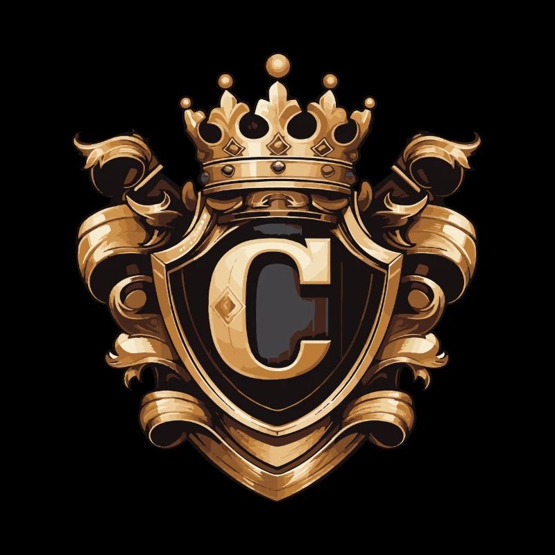 C Buchstabe Logo Krone