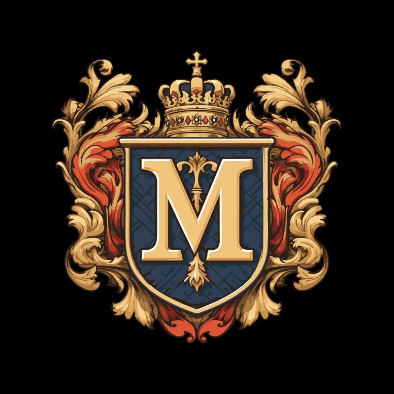 M Buchstabe Logo Krone