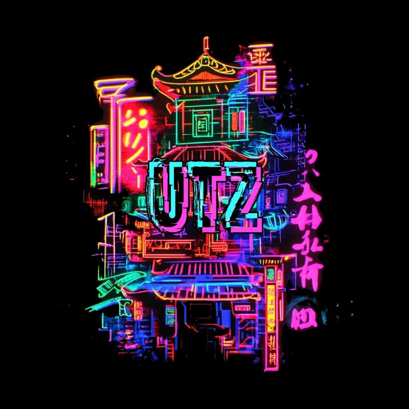 Techno Electro Asia Characters Raver Vaporwave