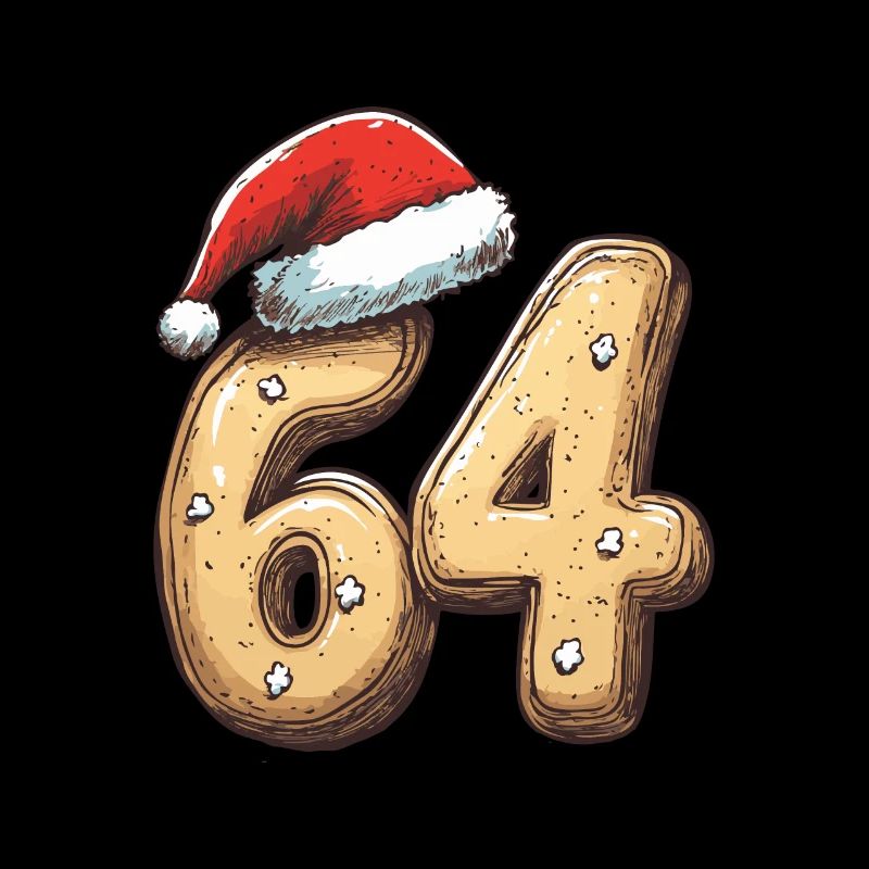Biscuit de Noël à 64 chiffres