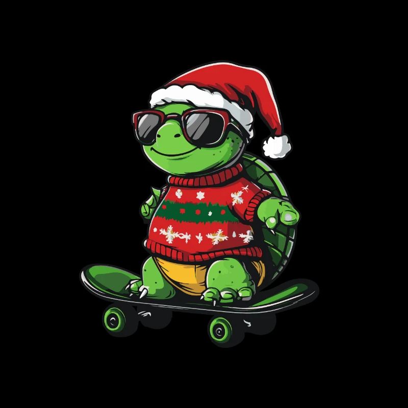 Turtle Christmas Funny