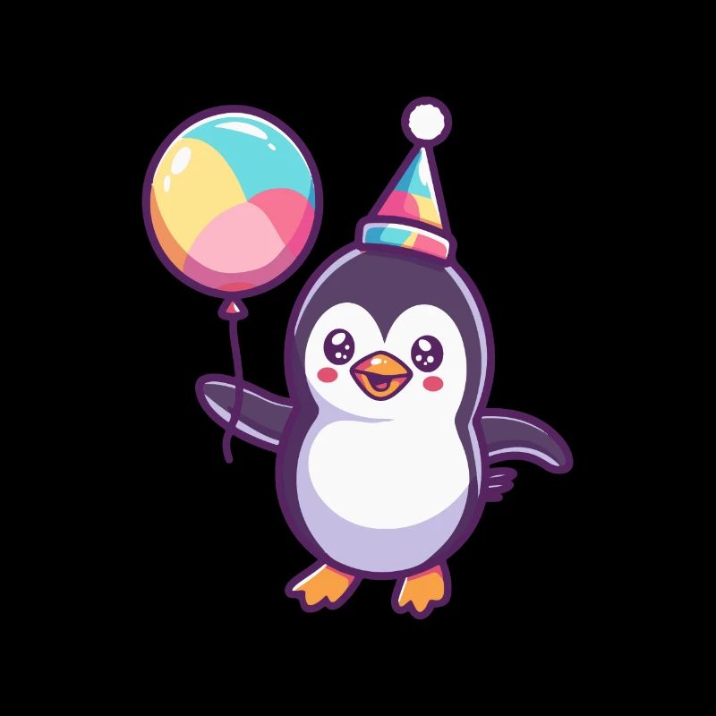 Pinguin Geburtstag Comic Niedlich