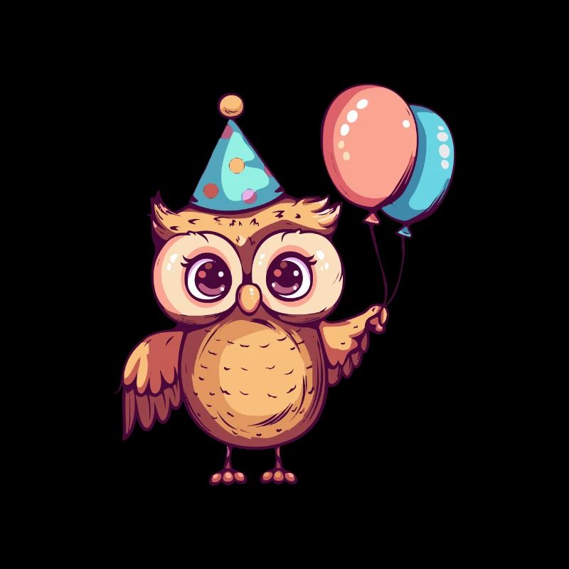 Eule Geburtstag Comic Niedlich