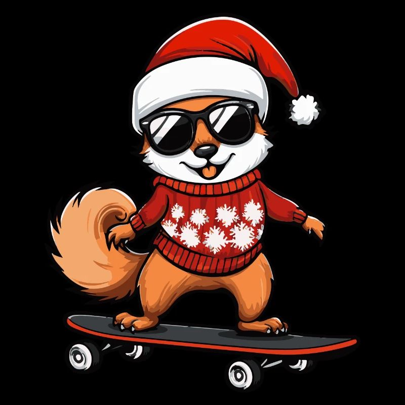 Squirrel Christmas Funny