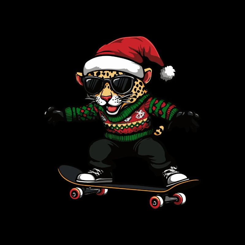 Leopard Christmas Funny