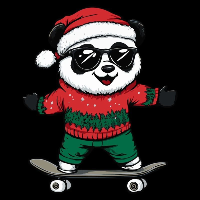 Panda Christmas Funny