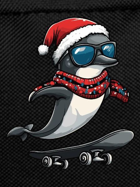Dolphin Christmas Funny