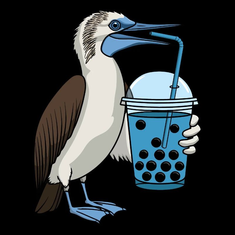 Blue-footed boobies Bubble Tea