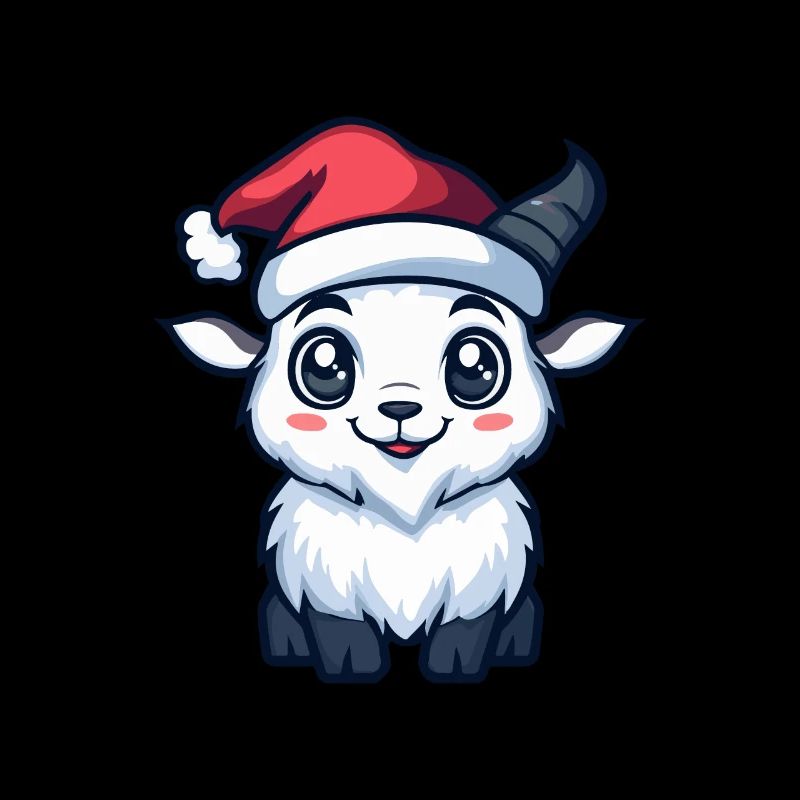 Chèvre de montagne Noël mignon