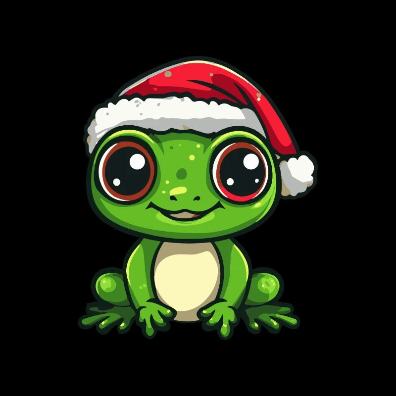 Frog Christmas Cute