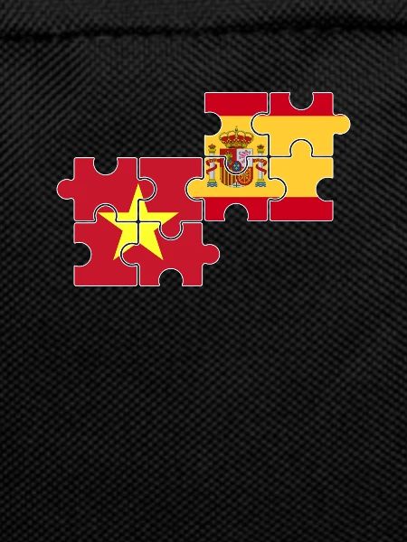 Vietnam Spain Flag Spanish Vietnamese