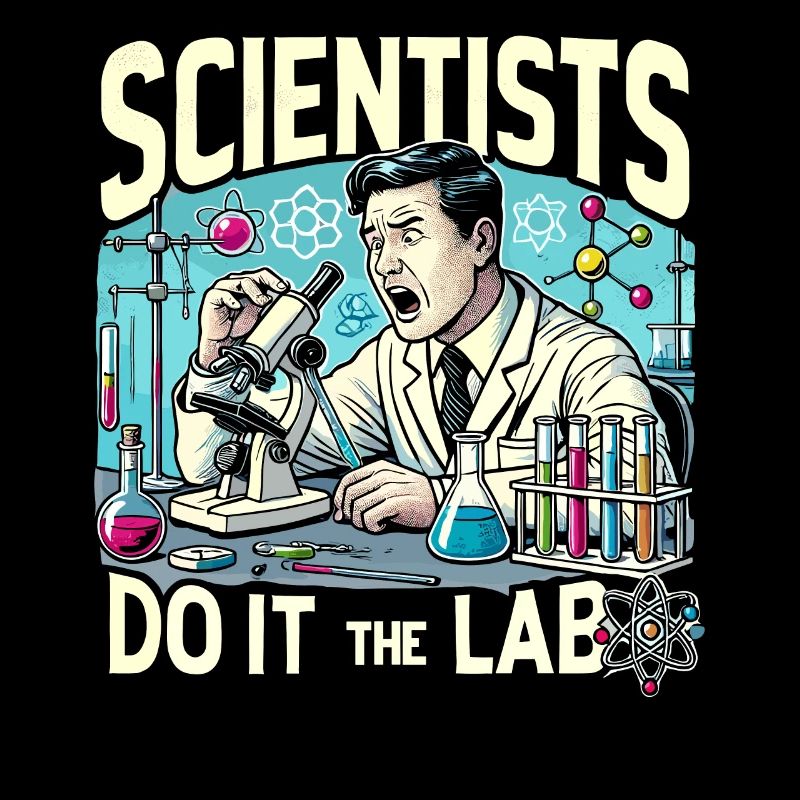 Wissenschaftler machen es im Labor