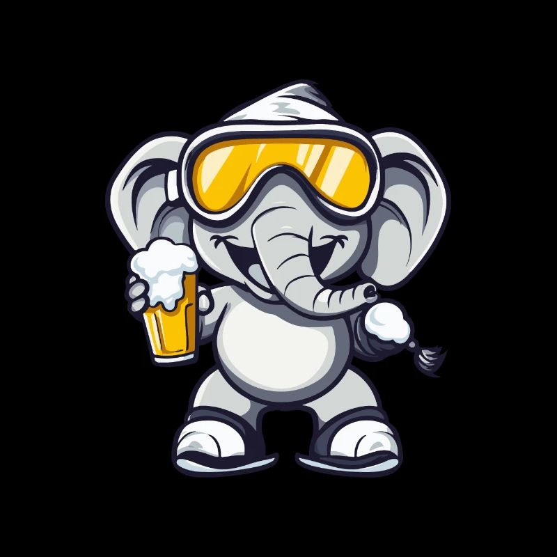 Elefant Ski Bier