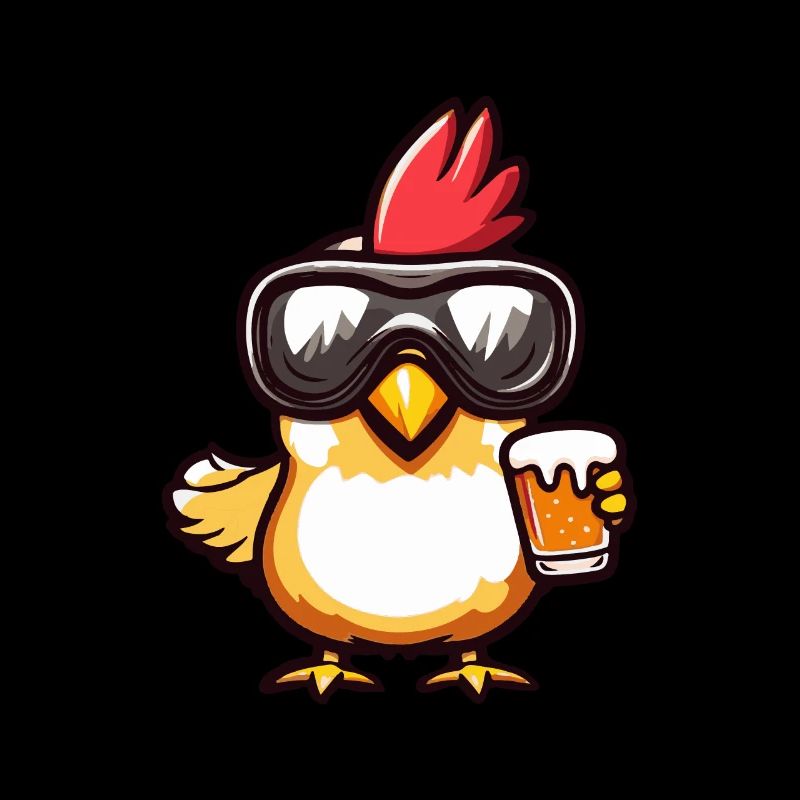 Chicken Ski Beer