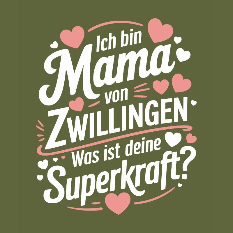 Zwillingsmama Zwillings Mutter, Mama von Zwillinge