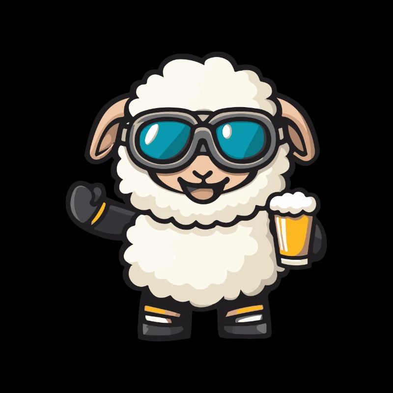 Bière de ski de mouton