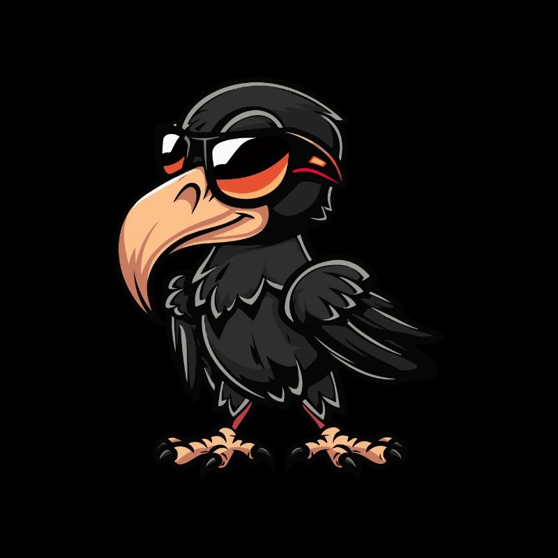 Rabe Vogel Comic Cool