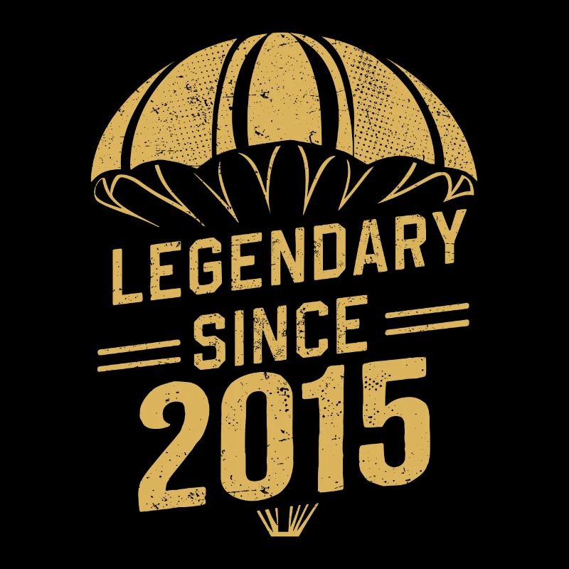 Legendary Since 2015 - Skydiver Birthday Vintage