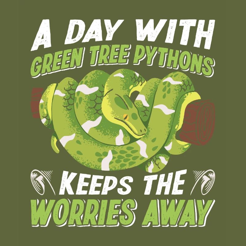 Python arborescent vert