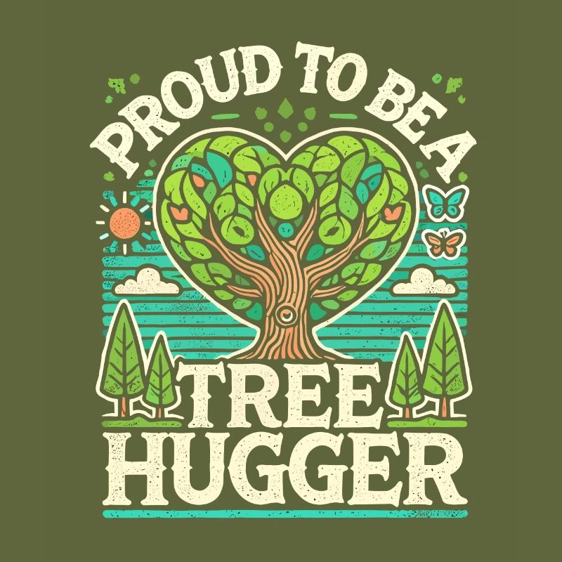 Stolz, ein Baumumarmer zu sein