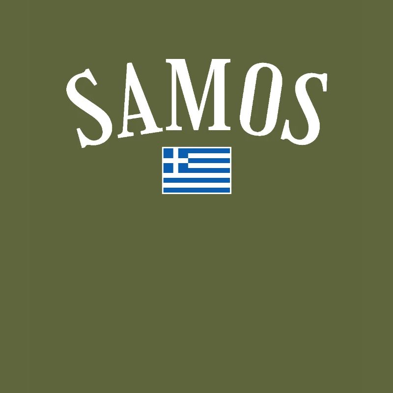Samos Grèce Drapeau grec Grec