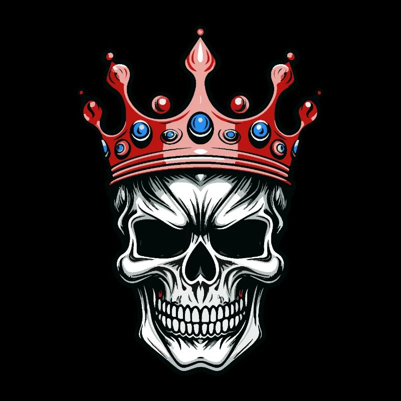Crâne Roi Couronne