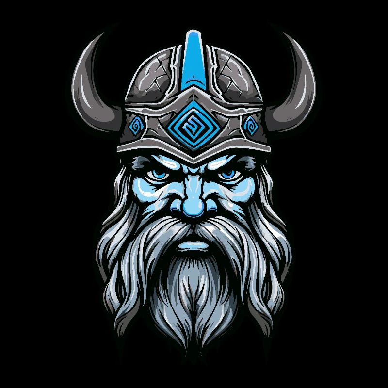Viking Head Valhalla Odin