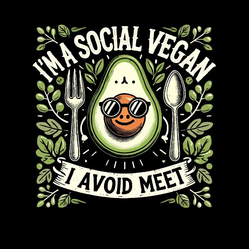 Ich bin ein sozialer Veganer, der Treffen