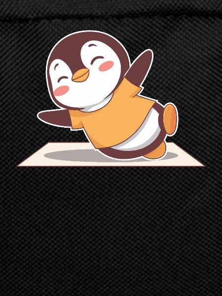 Happy Penguin Yoga Exercise Joy
