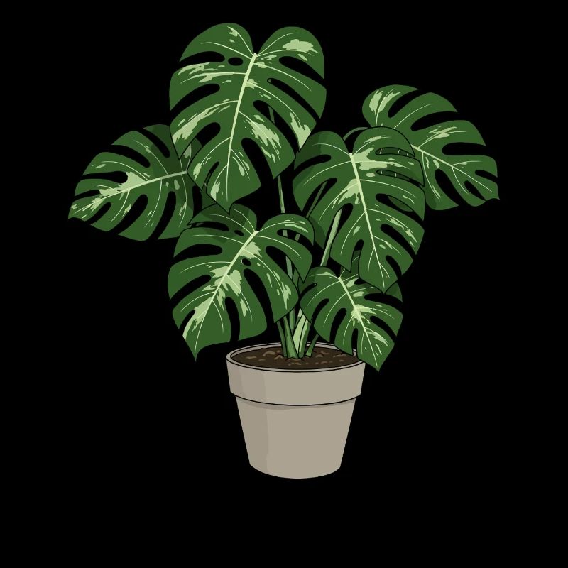 Bunte Monstera