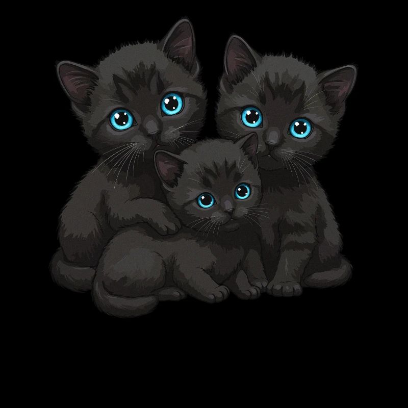 Blue Eyes Three Cats