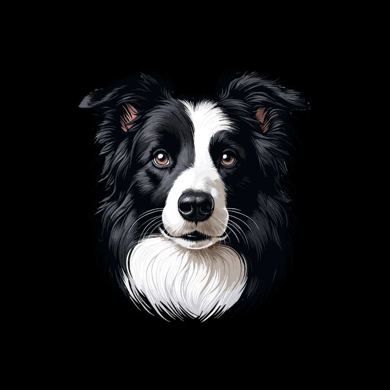 Dog Face - Border Collie