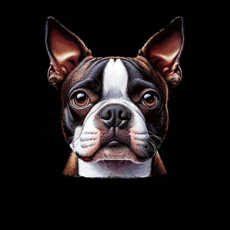 Dog Face - Boston Terrier