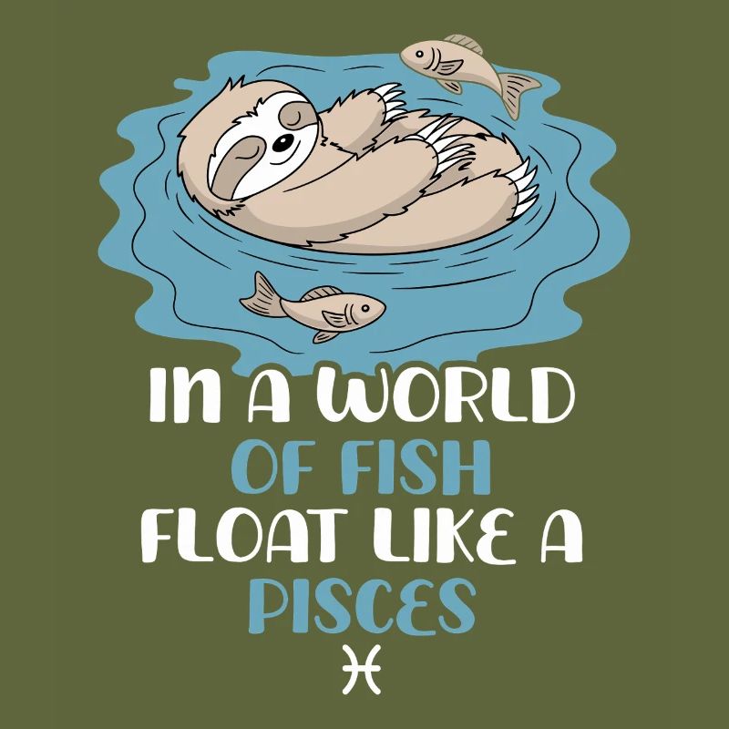 Float Like a Fish: Pisces Zodiac Sloth