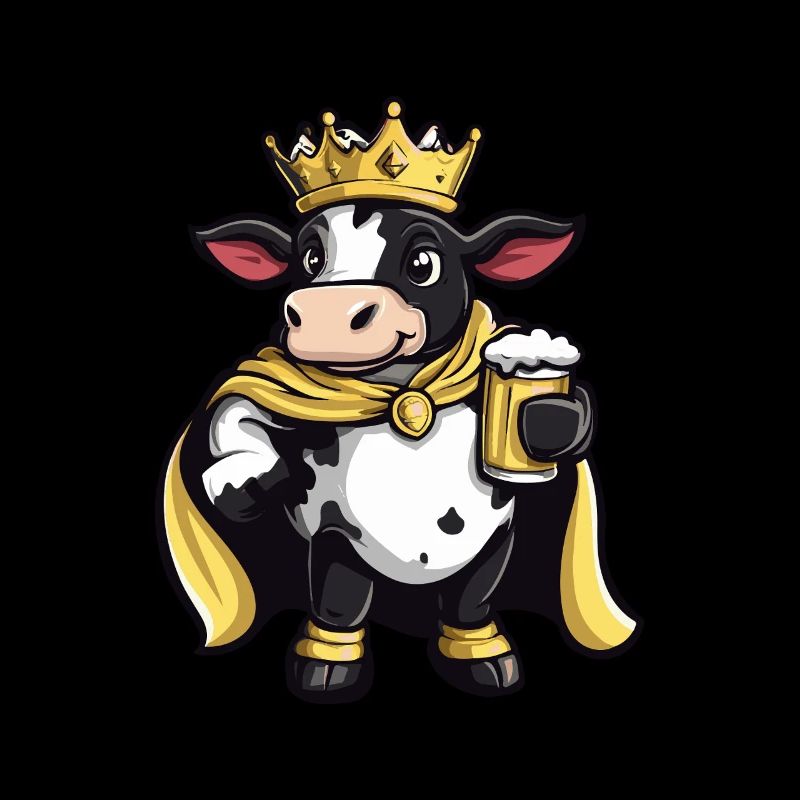 Bière de vache drôle