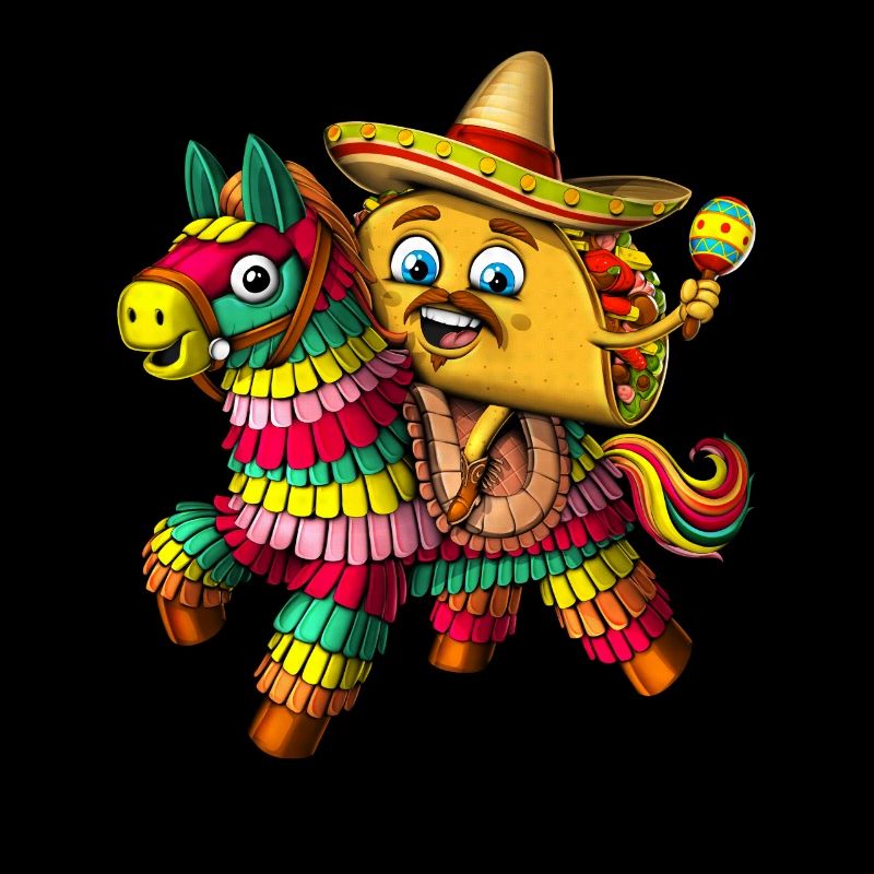 Mexican Taco Riding Pinata