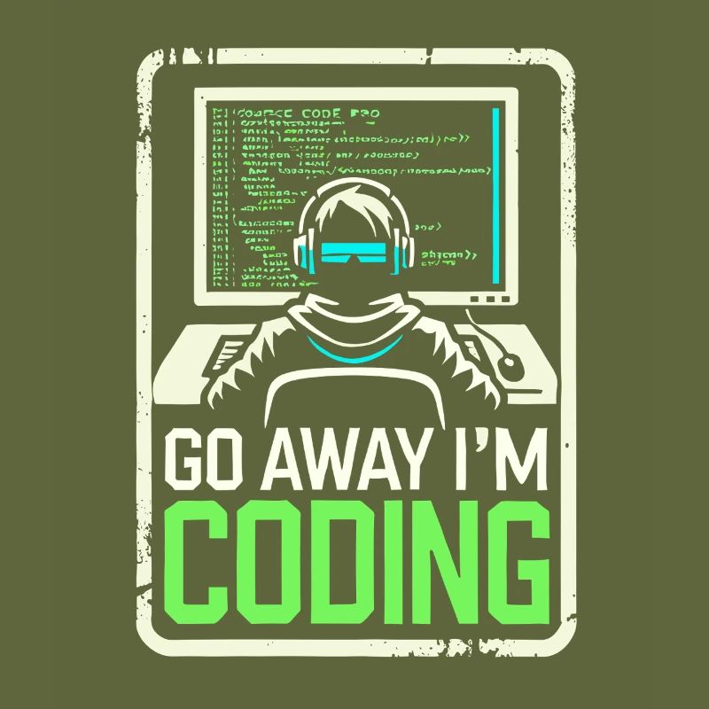 Geh weg, ich bin am Coden