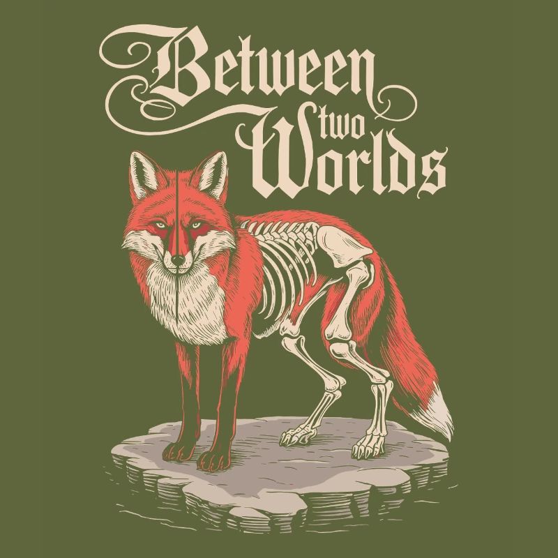 Between Two Worlds: Dark Cottagecore Fox