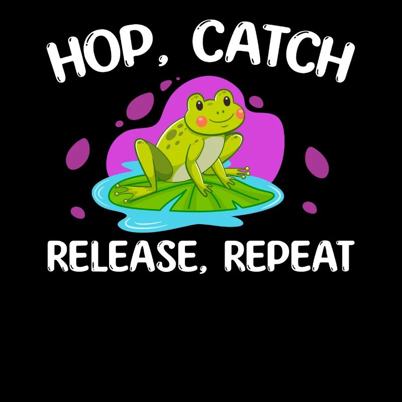 Hop Catch Release Repeat Frog Humor