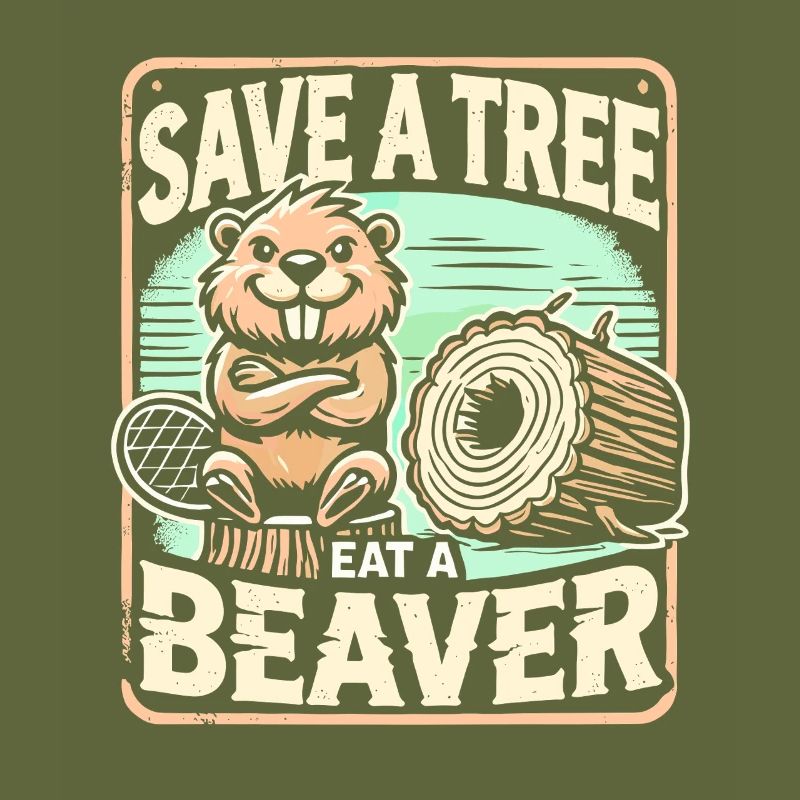 Rettet einen Baum, esst einen Biber