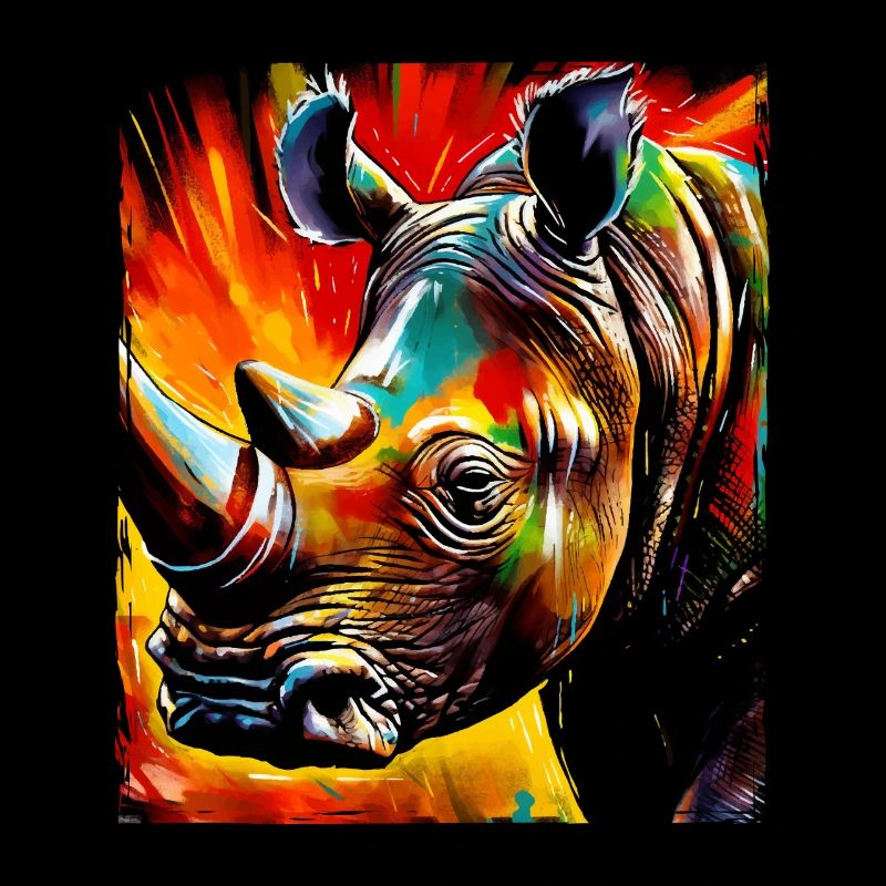 Portrait de rhinocéros