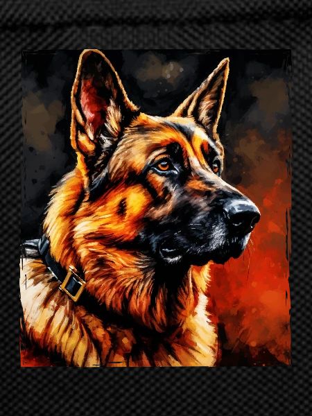 German Shepherd Dog Portrait
