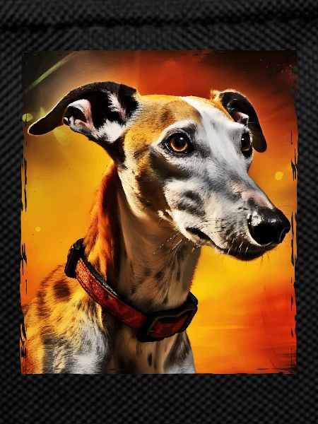 Greyhound Dog Portrait