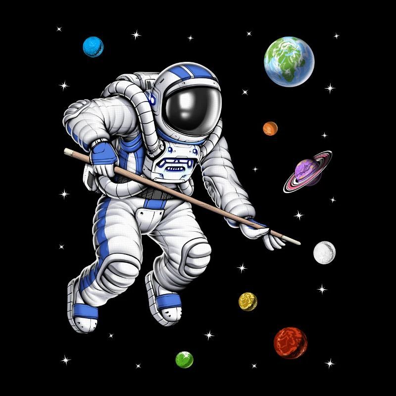 Astronaut Pool Player