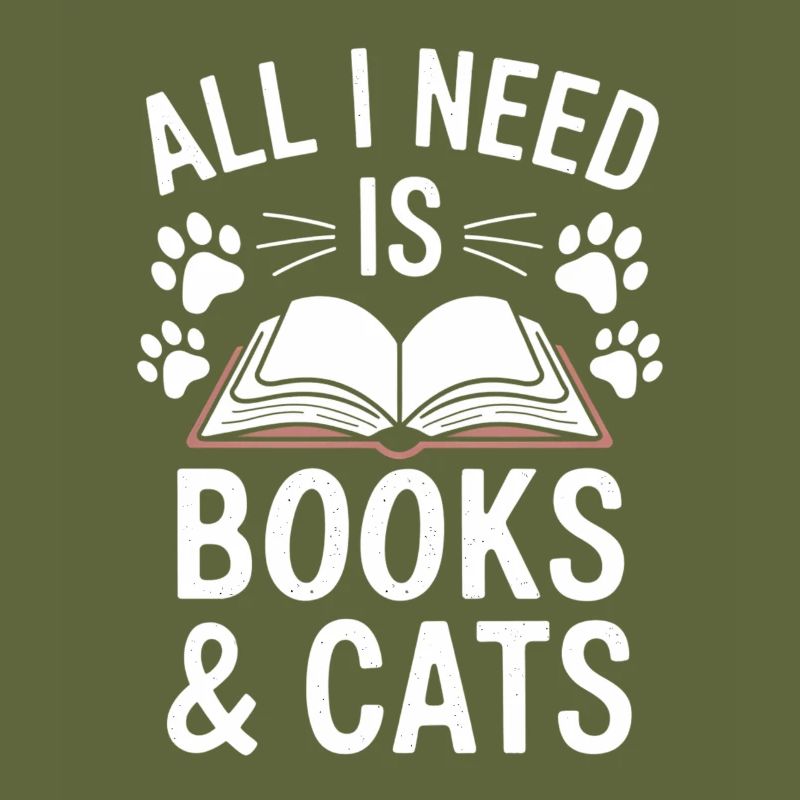 Buch lesen Katze Design Kätzchen Spruch