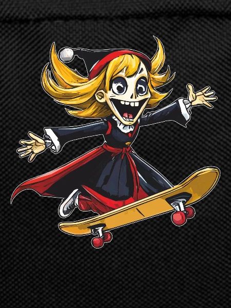 GRIM REAPER WOMAN SKATEBOARD