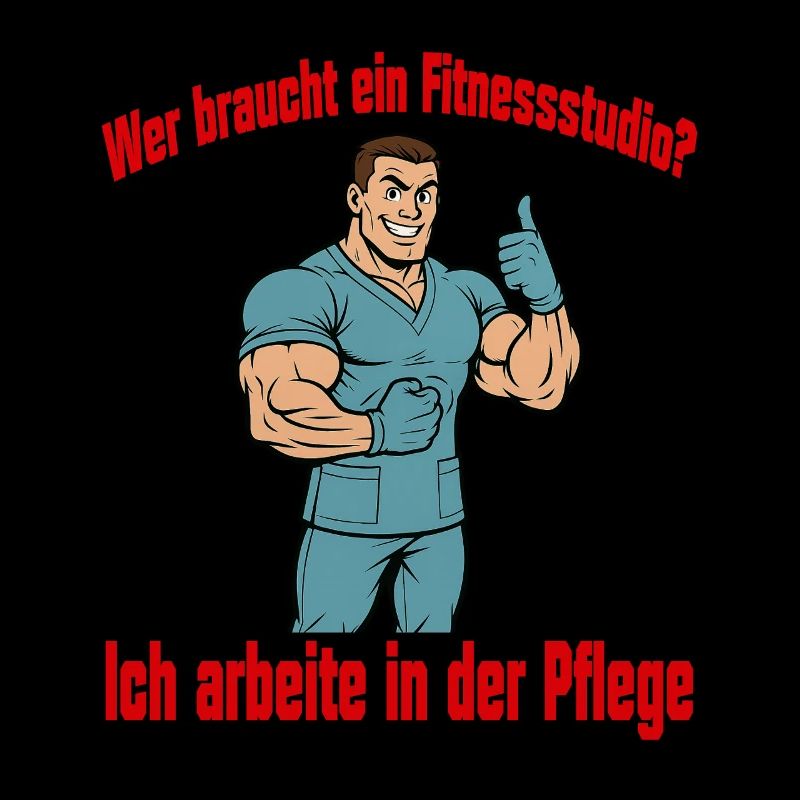 Wer braucht ein Fitnessstudio - Mann